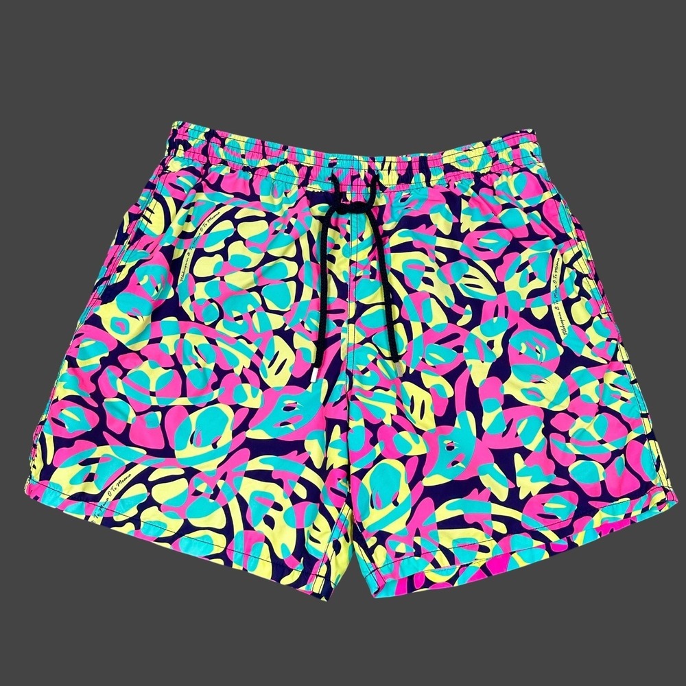 Vilebrequin Swim Shorts Mens XXL Multicolor Turtles Print Liner Collector's Ed.
